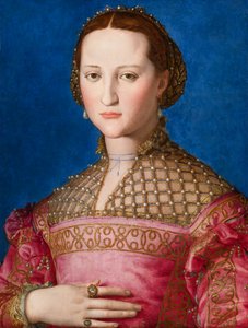 Portrett av Eleanor av Toledo, ca. 1543 av Agnolo Bronzino