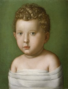 Portrait of a Baby Boy, 1540-49 (olje på trepanel)
