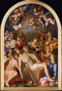 Nedstigningen fra korset, 1553 av Agnolo Bronzino