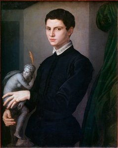 Portrett av en skulptør. Maleri av Angelo Bronzino (1503-1572) av Agnolo Bronzino