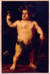 Portrett av dvergen Morgante som Bacchus (olje på lerret)