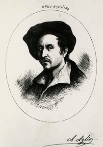 Selvportrett av Agostino Aglio (gravering)