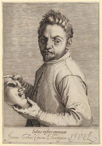 Portrett av Giovanni Gabrielli, kalt «Il Sivello» av Agostino Carracci