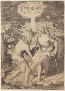 Kristi dåp av Agostino Carracci