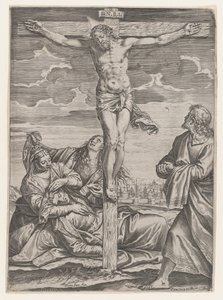 Korsfestelsen, 1582. av Agostino Carracci