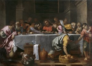 Det siste måltid av Agostino Carracci