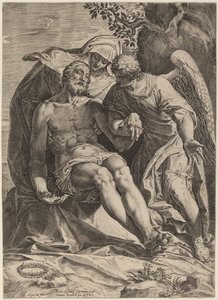 Medfølelse av Agostino Carracci after Veronese