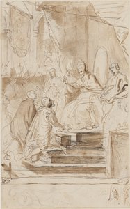 Kanoniseringen av St Ignatius av Loyola av Agostino Masucci