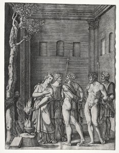 Orestes og Pylades brakt til Iphigenia for ofring, 15141536.