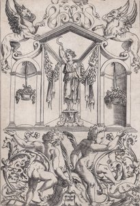 Ornamental Panel, ca. 1514-36. av Agostino Veneziano