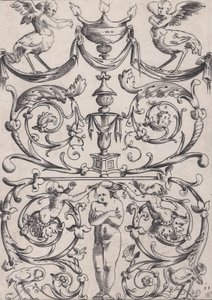 Ornamental Panel, ca. 1514-36.    1194026   no       norwegian Successfully Translated  Original: The School of Needlework. A Woman Teaches Young Women. Translat: The School of Needlework. A Woman Teaches Young Women. 1202712 no norwegian Successfully Tran av Agostino Veneziano