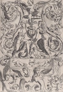 Ornamental Panel, ca. 1514-36. av Agostino Veneziano