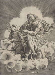 Saint Matthew, datert 1518. av Agostino Veneziano