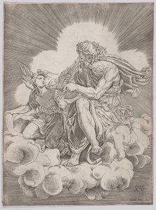 Saint Matthew, datert 1518. av Agostino Veneziano