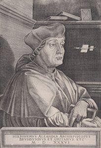 Erkebiskopen av Brindisi, datert 1536. av Agostino Veneziano