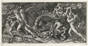 Skrotten Het karkas Lo stregozzo av Agostino Veneziano