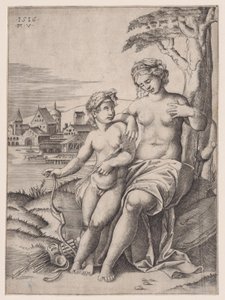 Venus og Eros, datert 1516.