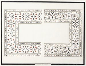 Eksemplarer av mosaikkene, fra keiserens grav, ca. 1815