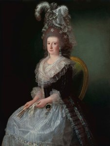Portrett av María Josefa Piscatori, markis av San Andrés (1757-1807), kone til Pedro López de Lerena. av Agustín Esteve