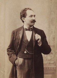 Portrett av pianist og komponist Leopold Godowsky 1870-1938, ca. 1895. av Aime Dupont