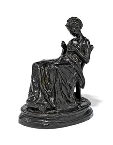 La Brodeuse, slutten av 1800-tallet - begynnelsen av 1900-tallet (bronse) av Aime Jules Dalou
