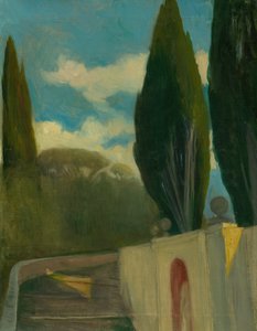 Countryside, ca. 1890-98 (olje på lerret) av Akos Aranyossy