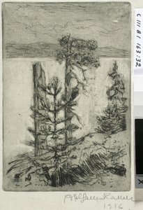 Landskap ved innsjøen av Akseli Gallen-Kallela