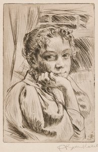 Mary Gallén, kunstnerens kone av Akseli Gallen-Kallela