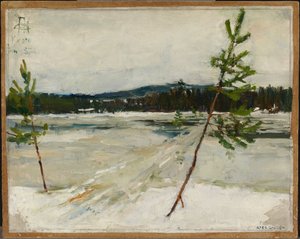 Sti på isen av Akseli Gallen-Kallela