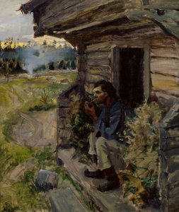 En rolig kveld av Akseli Gallen-Kallela