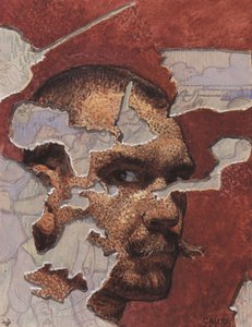 Selvportrett som fresco, 1894 av Akseli Gallen Kallela