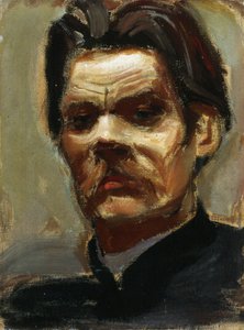 Portrett av forfatteren Maxim Gorky (1868-1939) (Maxime Gorki) - Gallen-Kallela, Akseli (1865-1931) - 1906 - Olje på lerret - Konstmuseet Ateneum, Helsinki av Akseli Valdemar Gallen Kallela
