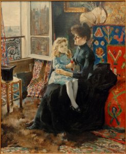mor og barn av Akseli Valdemar Gallen Kallela