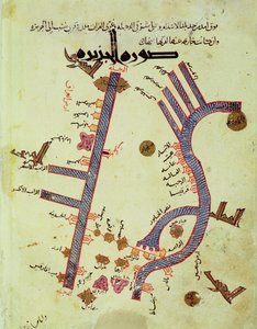 Tigris og Eufrat (vellum) av Al Istakhri