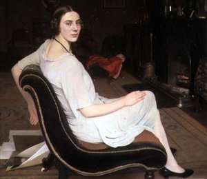 Marguerite, ca. 1927 (olje på lerret) av Alan Beeton