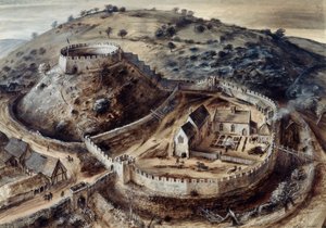Totnes slott, 1300-tallet, ca 1960-tallet