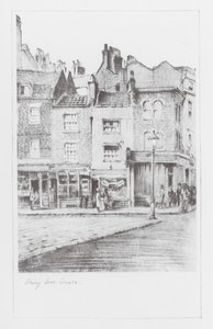 London Lanes: Drury Lane Corner (litografi)