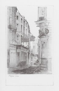 London Lanes: Milford Lane (litografi)