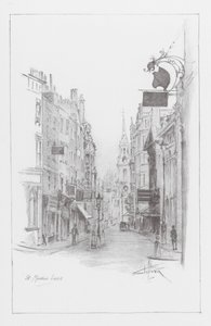 London Lanes: St. Martin#39;s Lane (litografi)