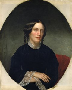 Portrett av Harriet Beecher Stowe 1811-1896, 1853 av Alanson Fisher