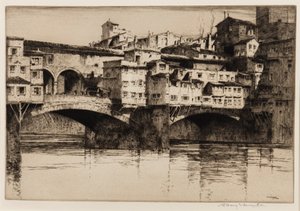 Ponte Vecchio, Firenze av Albany E. Howarth