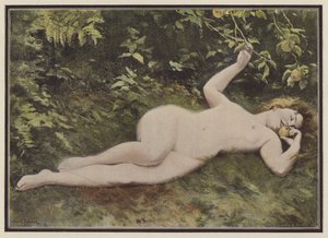 En datter av Eva (farge litho)