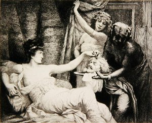 Herodias ca. 1878 (radering) av Albert Alexander Paul Rouffio