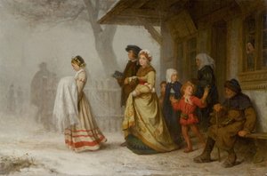 Dåp, 1864. av Albert Anker