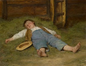 Gutt som sover i høyet, 1891-97