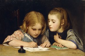 Leksjonen; Skriveleksjonen, 1865