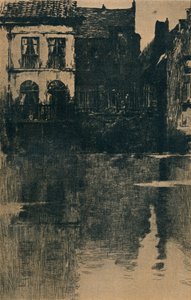 Gamle hus ved vannet, c 1886-1906, 1906-7