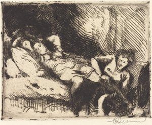 Gå til sengs (Le coucher) av Albert Besnard