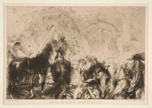 Mars? til hestene (rundt av Albert Besnard