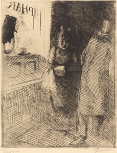 Prostitusjon (La Prostitution) av Albert Besnard